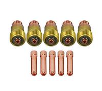 RIVERWELD TIG Stubby Gas Lens Collet Bodies 17GL332 10N24S 2.4mm 10pcs