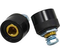 RIVERWELD TIG Welding Cable Panel Connector Socket DKZ35-50 315Amp with Black Colour Dinse-Style Quick Fitting Pack of 2