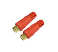 RIVERWELD TIG Welding Cable Panel Connector Socket EDKL35-50 315Amp with Red Colour Dinse-Style Quick Fitting Pack of 2