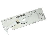 RIVERWELD V-WAC Single Weld Gauge Pit Depth Weld Gage Welding Inspection Thread Gauges Undercuts/Pits to 0.24 Inch by 0.02 Inch Increments