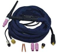 RIVERWELD WP-17 SR-17 TIG Welding Torch Complete 150Amp Air-Cooled Electric Cable Wire 10mm² Connector M16x1.5 2pins Plug DKJ10-25mm 4 Meters