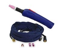 RIVERWELD WP-9P SR-9P TIG Welding Torch Completed Machine Straight Pencil Head Air-Cooled 125Amp Electric Cable Wire 10mm2 Connector M16x1.5 2pins CK10-25mm 3.8Meters