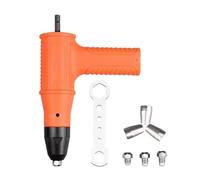 Rivet Adapter Electric Rivet Head Set Cordless Riveting Drill Tool High Hardness Riveter Drill Attachment Strong Grip with Three Jaw Clamp