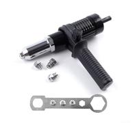 Rivet Adapter, Electric Tool Set Aluminium Alloy Conversion Connector Core Puller Black High Efficiency Low Noise