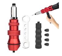 Rivet And Drill Adapter - Power Tool Insert Kit, Sae Threaded Riveter | Compact Handle, High Torque Attachment For Building Technicians, Projects