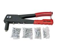 RIVET GUN + 60 RIVET STURDY REPAIR FIX DIY SAFETY CATCH RIVETING HAND TOOL B3400