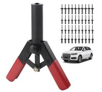 Rivet Gun Kit, 41PCS Rivet Gun Kit with 4 Sizes Plastic, Carbon Steel Removal Tool with Comfortable Grip for Fastening Door Panels and Car Trim, Plastic Tool