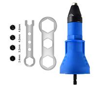 Rivet Gun,Rivnut Tool Electric Rivet Nut Rivet Nut Tool Cordless Rivets Drill Adapter Rivet Drill Bits Tool 2.4mm-4.8mm