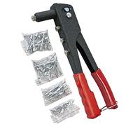 Rivet Gun With 4 Interchangeabe Nozzle Hand Riveter Complete Riveting Kit Tool With 60 Pop Rivets