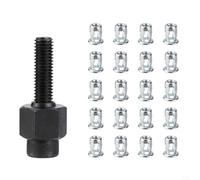 Rivet Head Nut, M4 M5 M6 M8 Rivet Head Nuts With 20Pcs Alloy Expansion Clamp Petal Rivet Kit Set for Fix Rivets(M8)