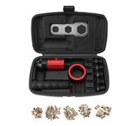 Rivet Nut Adapter Set | Versatile Drill Attachment for Cycle/Vehicle/Recreational Vehicle | 9 - Piece Kit with 100 Nuts, Easy Installation