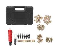 Rivet Nut Drill Adapter Kit, 6 Interchangeable Heads, 150 Nuts, 18cm Size - Powerful Performance, Durable Aluminum Handle, Ideal for DIY and Professional Use