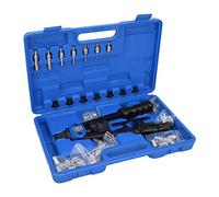 Rivet Nut Gun Insert Hand Tool, Threaded Riveter Gun M3 M4 M5 M6 M8 M10 M12, with Fixed Sliding Sleeve, for Thin Materials