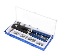 Rivet Nut Gun Set Aluminium Alloy Flat Head Insert Fastener M3 to M8 | Aluminium alloy construction ensures durability and reliable fastening for metal sheets and frames