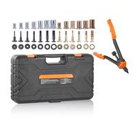 VEVOR Rivet Nut Tool, 16” Rivnut Tool Kit with 13PCS Metric and SAE Mandrels, 186PCS Rivet Nuts, M3, M4, 10-24, M5, M6, 1/4-20, 8-32, 5/16-18, M8, 3/8-16, M10, M12, 1/2-13, with Carrying Case