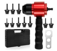 Rivet Nut Tool Automatic Riveter with M3 M4 M5 M6 M8 6-32'' 8-32'' 10-32'' 10-24'' 1/4-20'' Rivet Nuts Mandrel Heavy Duty Hand RIV Nut Gun Thread Setter Kit