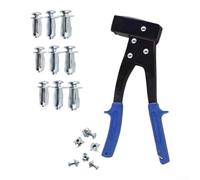 Rivet Nut Tool Kit, Hand Riveter With For Petal Jack Nuts Rivet | Galvanized Steel Expansion Set For Hollow Panels 30 Pieces Assorted Sizes 4Mm M5 For M6 For DIY Repair And Sheet Metal