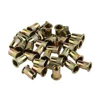 Rivet Nut Tool Kit, Manual Thread Setting Tool with M3-M10 Mandrels for Metal Plastic Fibreglass, 50PCS Rivets for Off-Road Jeep Modifications