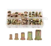 Rivet Tool Kits Hand Threaded Rivet Nut ToolInsert Tool Manual Riveting Rivnut for Nuts M3 M4 M5 M6 M8 M10(100pcs Nuts)