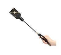 Riveted professional riding whip for dressage/jumping, universal equestrian auxiliary whip, lightweight design(Golden)