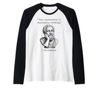 Riveting Conversation Sarcasm Philosophy Introvert Dry Humor Raglan Baseball Tee