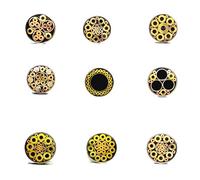 Rivets, 6mm Mosaic Pin for Knife Handle Screw Decorate 21 Kinds Design Exquisite Style Tool Length 90mm 1pcs(Style 8)