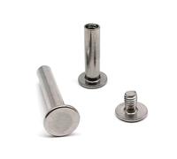 Rivets,Chicago Screws, 5pcs 304 A2-70 Stainless Steel Post Binding Screw Rivet Stud Nail Leather Bag Belt Photo(5x15mm)