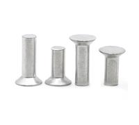 Rivets, GB869 Aluminum Solid Countersunk Head M2-M8 4-40mm Pack of 205(8mm,M4 20pcs)