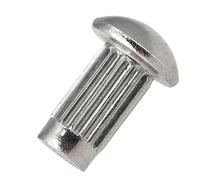 Rivets, M2.5 X 3mm-12mm Mushroom Head Solid, Non Fall Off Smooth Body Percussion Fasteners, 200pcs(M2. x 6mm)(M2.5 x 10mm)
