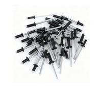 Rivets, Pop Rivets, 90 PCs Large Flange Rivets Aluminium Blind Rivet Open End Rivet for DIY, Metal Tube, Sheet Mounting Wood Plastic Furniture, M4.8 x 20/13/10mm