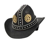 Rivets Styles Hat Hair Clip With Metal Studs And Gear Decor For Women Men Party Daily Use Wool Top Hat Hair Accessory Unisex