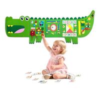 Rivibou Montessori Crocodile Busy Board, Sensory Board, Educational Toy, Activity Cube, Nursery Furniture, Interactive Toy, Toy