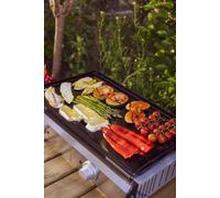 Riviera & Bar Riviera&bar 1045 Stainless Steel With Enamel Hob Electric Bbq Grill Plancha Temperature Control Cooks For Up To 10 People