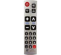 RIVIERA Big Button Universal Remote Replacement Use for LG, Samsung, Sony, Vizio, Sharp, Toshiba, JVC, Sanyo, Zenith, Panasonic, Philips, Hitachi, RCA TV, Hisense TCL and More TV Brands