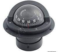 RIVIERA Boat Marine Compass 3" 80mm Black Front rose Bracket Mount