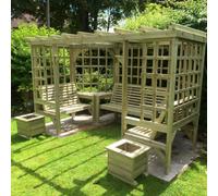 Riviera Garden Arbour by Croft - 7 Seats