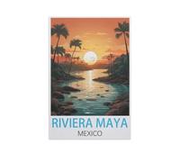 Riviera Maya Mexico，Jigsaws Puzzles 1000 Pieces Classic Jigsaws Educational Games Toys，Best Gift for Adults and Kids（38x26cm）-FT29