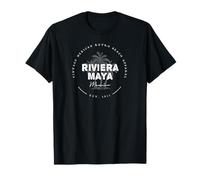Riviera Maya Mexico Vacation Tee Yucatan Vintage Palm Tree T-Shirt