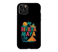Riviera Maya Souvenir Mexico Beach Travel Icons Retro Case for iPhone 11 Pro