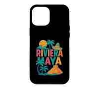 Riviera Maya Souvenir Mexico Beach Travel Icons Retro Case for iPhone 12 Pro Max