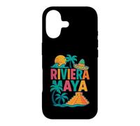 Riviera Maya Souvenir Mexico Beach Travel Icons Retro Case for iPhone 17