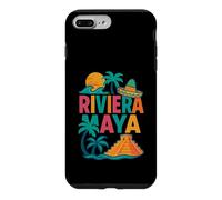 Riviera Maya Souvenir Mexico Beach Travel Icons Retro Case for iPhone 7 Plus/8 Plus