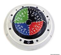 RIVIERA Regatta Boat Marine Compass 3" 80mm White 4-colour flat rose