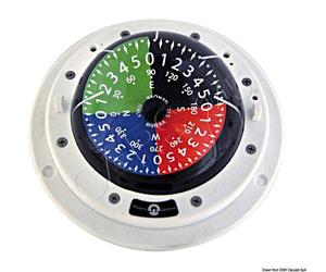 RIVIERA Regatta Boat Marine Compass 3" 80mm White 4-colour flat rose