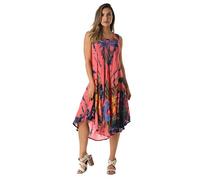 Riviera Sun Dresses for Women, Coral / Navy Sundress, XL
