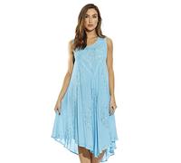 Riviera Sun Sleeveless Umbrella Dresses for Women, Turquoise, 2X