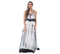Riviera Sun Spaghetti Strap Dress, White / Black Dress, L