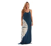 Riviera Sun Spaghetti Strap Maxi Dress, Royal / White Dress, XL