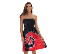 Riviera Sun Summer Dress for Women, Red White Blue, L