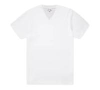 Riviera V Neck T-Shirt- male- Sunspel- T-Shirts- White- 2XL- Tops 2XL